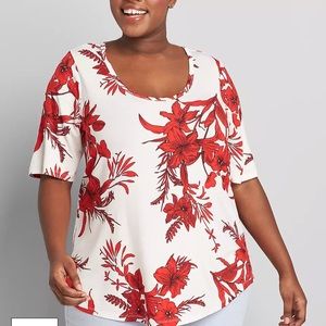 Perfect Sleeve Curved-Hem Tee - 22/24